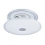 Πλαφονιέρα Οροφής Λευκή 56xH8cm LED 3000-4000-5000Κ4000lm Τηλεχειριστήριο-Λειτουργία Μνήμης Eglo Lanciano 98324