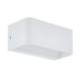 Φωτιστικό Τοίχου Λευκό Αλουμίνιο L20xA9xH8cm LED 3000K 1300lm Eglo Sania 98422