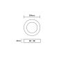 LED SLIM PANEL NM ROUND CEIL.18W 3000K 1650Lm Φ205 230V AC Ra80 ACA ARCA1830RNM