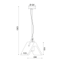 ΚΡΕΜΑΣΤΟ Φ/Σ 1ΧΕ27 ΤΣΙΜΕΝΤΟ+ΔΕΡΜΑ 20Χ10ΧΗ100CM ALFA ACA DCR171191P