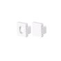 SET OF WHITE PLASTIC END CAPS FOR P178 1PC WITH HOLE & 1PC WITHOUT HOLE ACA EP178