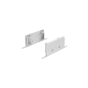 SET OF GREY PLASTIC END CAPS FOR P50N, 2 WITHOUT HOLE ACA EP50N