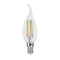 LED FILAMENT E14 DIM C35 WITH TIP 5W 4000K 230V AC 690LM RA80 ACA FLAM5NWTIPDIM