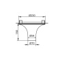 ΟΡΟΦΗΣ Φ/Σ 1XGU10 TRIMLESS ΓΥΨΙΝΟ D23XH15CM AVA ACA G1018S