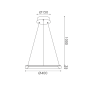 ΚΡΕΜΑΣΤΟ Φ/Σ LED 24W 1900LM CCT  IP20 ΜΑΥΡΟ ΜΕΤΑΛΛΙΚΟ + ΑΚΡΥΛΙΚΟ   ACA HM23LEDP40BKCCT