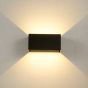 LED SMD WALL LUMINAIRE 12W 860LM 0-120° 230VAC 3.000K DARK GREY CRI80 IP54 30.000HRS ACA LG0690G