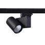 SAND BLACK LED TRACK LUMINAIRE 20W 4000K 3-PHASE 38° 2400LM 230V AC Ra80 5YRS ACA LISOR2040B4N