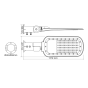LED STREET LUMINAIRE 150W 20250LM 4000K 140x90˚ CLASS I 230V AC IP66 ACA NORD15040