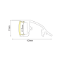 HID ΠΡΟΦΙΛ ΑΛΟΥΜΙΝΙΟΥ P62ΝU ΜΕ ΟΠΑΛ PC ΚΑΛΥΜΜΑ 2m/pc ACA P62NU