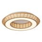 Πλαφονιέρα Οροφής Paper Fest Φυσικό Χρώμα 58xH11,5cm Led max 64w 3600lm CCT 3000-6000K Dimmable by Remote Control Sun Light ZEUS-60-Y 