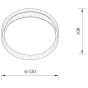Πλαφονιέρα Οροφής Paper Fest Γκρι 53xH10cm Led max 70w 5100lm CCT 3000-6000K Dimmable by Remote Control Sun Light CAVO-50G 