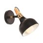 ARTE ILLUMINA ARTE ILLUMINA ΑΠΛΙΚΑ ΤΟΙΧΟΥ "ROTA" E27 ΞΥΛΟ/ ΜΑΥΡΗ Eurolamp 145-22301