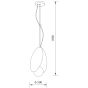 Φωτιστικό Κρεμαστό Terracotta 30xH180cm Led 6w 3300Κ 380lm Sun Light DAISY-6P-RD 