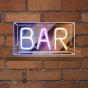 Φωτιζόμενη Κορνίζα Neon Led Strips Bar 230x40x127mm 10w 5V 2A USB Καλώδιο 1m Enjoy EL131208