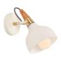 ARTE ILLUMINA ARTE ILLUMINA ΑΠΛΙΚΑ ΤΟΙΧΟΥ "ROTA" E27 ΞΥΛΟ/ ΛΕΥΚΗ Eurolamp 145-22300