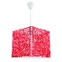 InLight Κρεμαστό φωτιστικό από κόκκινο plexiglass 1XE27 D:30cm 4339-Κόκκινο