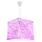 InLight Κρεμαστό φωτιστικό από ροζ plexiglass 1XE27 D:30cm 4339-Ροζ