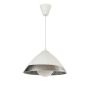InLight Κρεμαστό φωτιστικό από ασημί γυαλί 1XE27 D:30cm 4409-Β-Ασημί