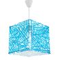 InLight Κρεμαστό φωτιστικό από μπλε plexiglass 1XE27 D:30cm 4339-Μπλε