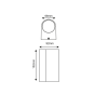 GU10 WALL LUMINAIRE 230V AC RUSTY IP65 MAX.2X35W ACA LG2202GU10R