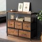 Έπιπλο 95x30x79cm MDF Μεταλλικός Σκελετός 5 Υφασμάτινα Συρτάρια Etoile SD-083