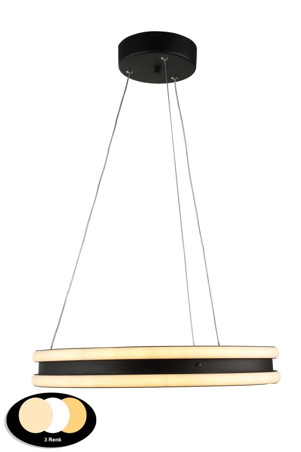 HELIOS-40 BLACK LED 35W ΦΩΤΙΣΤΙΚΟ ΚΡΕΜΑΣΤΟ Heronia 01-0415