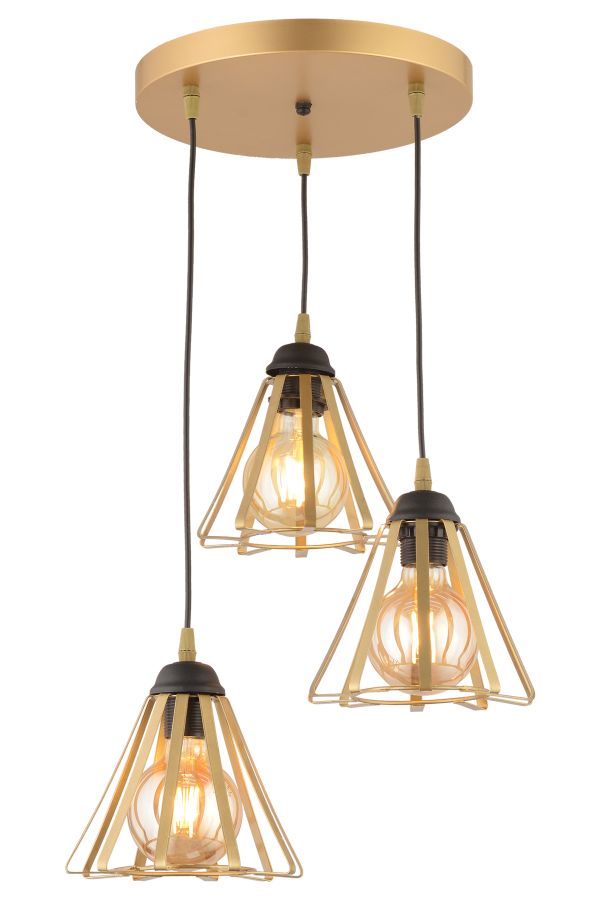 PDT 1255-3 AB 3/Φ ΤΡΙΓΩΝΑ ΣΕ ΡΟΖΕΤΑ 3ΧΕ27 ARlight 0103525