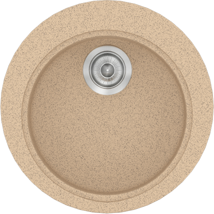 Sanitec Νεροχύτης 316 Classic 48×48 316-10-Granite-Beige