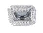 Σποτ Τετράγωνο 10x10cm Χωνευτό Σποτ 1xGU10 Crystal Glass Shade Trio Lighting Dolomite 651800152