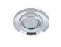 Σποτ Χωνευτό Στρογγυλό 9xH7cm Χρωμέ-Γυαλί 1xGU10 Trio Lighting Pirin 652100152