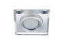 Σποτ Χωνευτό Τετράγωνο 9xH7cm Χρωμέ-Γυαλί 1xGU10 Trio Lighting Pirin 652200152