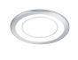 Σποτ Χωνευτό Στρογγυλό Χρωμέ 14xH3cm Led 10w 3000K 1040lm Trio Lighting Core 652610106