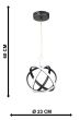 ATOMIC-25 BLACK LED 42W ΦΩΤΙΣΤΙΚΟ LED ΚΡΕΜΑΣΤΟ Heronia 01-0404