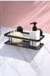 Επιτοίχιο Ράφι Μαύρο από Ατσάλι 29x13.5x11cm AWD02082056  AWD02082056