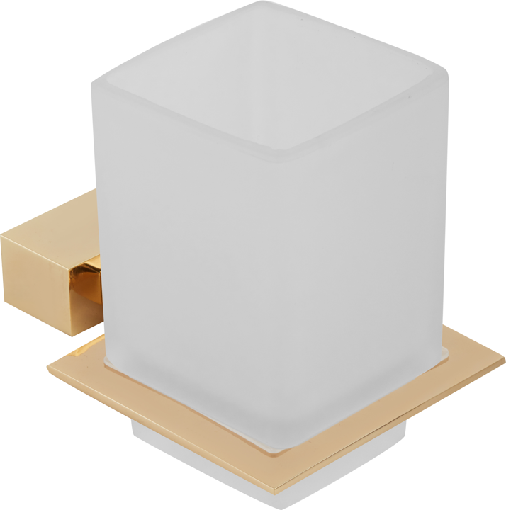 Ποτηροθήκη Γυαλί Χρυσό Ματ Bronze Art Shelfy 20V1-G1