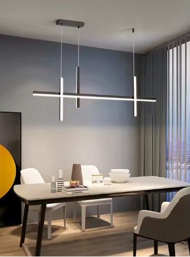 SE LED 27 BEATRICE BLACK PENDANT 100x6x13cm 27W IP20 3CCT WITH MEMORY 2 YEARS WARRANTY Α1 HOMELIGHTING 77-50605
