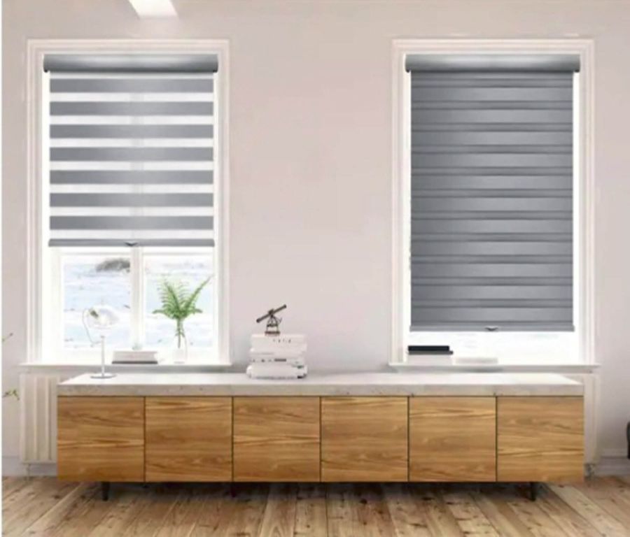 Double Ρόλερ Ρυθμιζόμενης Σκίασης 100x230cm Γκρι MRShome  DRD-GR100230