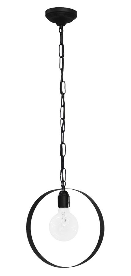 Κρεμαστό φωτιστικό HALKA/25 1L CHAIN BLACK Heronia 34-0056