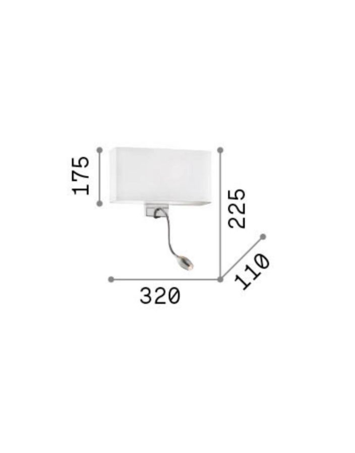 HOTEL AP2 BIANCO Ideal Lux 035949