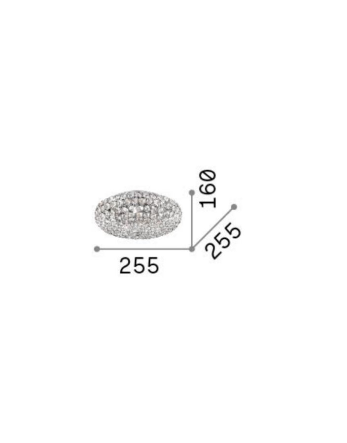 KING PL3 CROMO Ideal Lux 075389