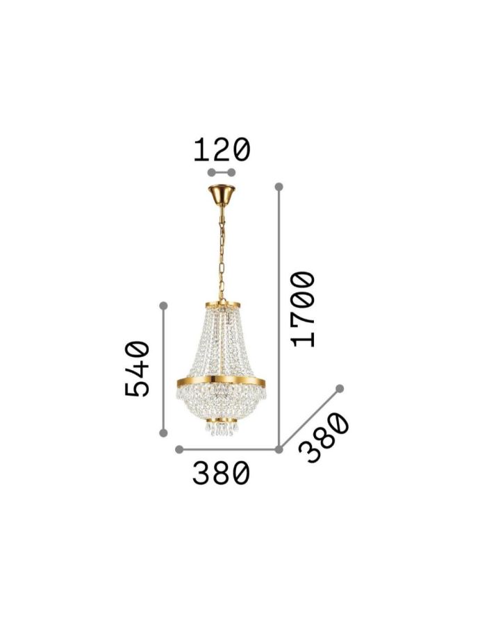 CAESAR SP6 ORO Ideal Lux 114729