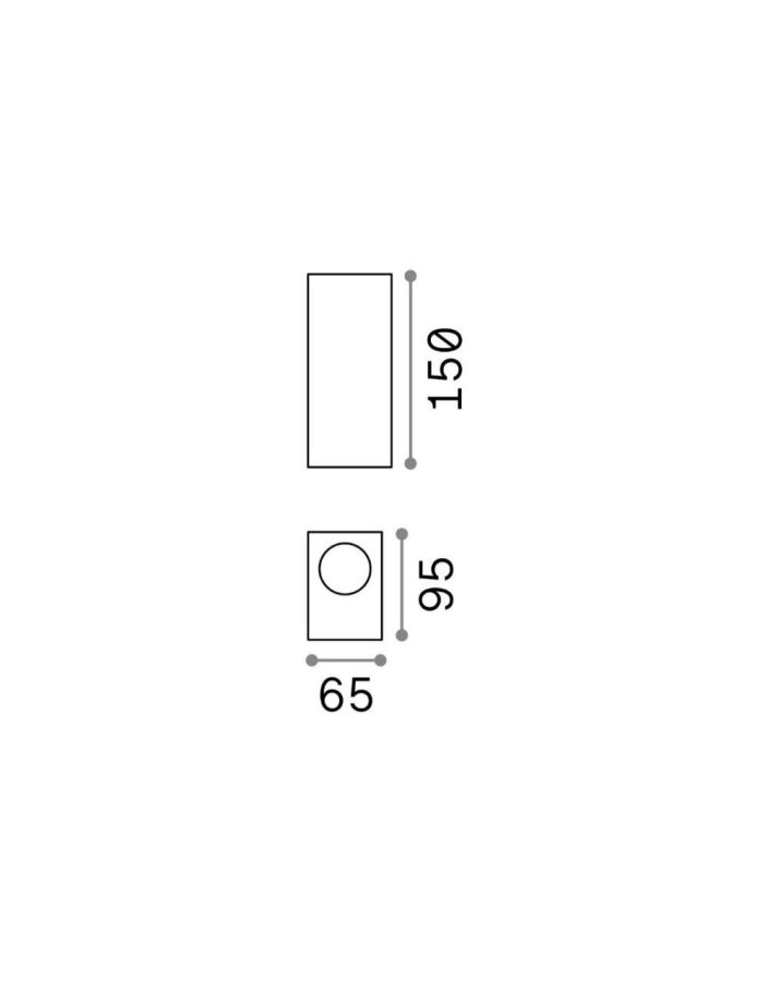 UP AP2 NERO Ideal Lux 115344