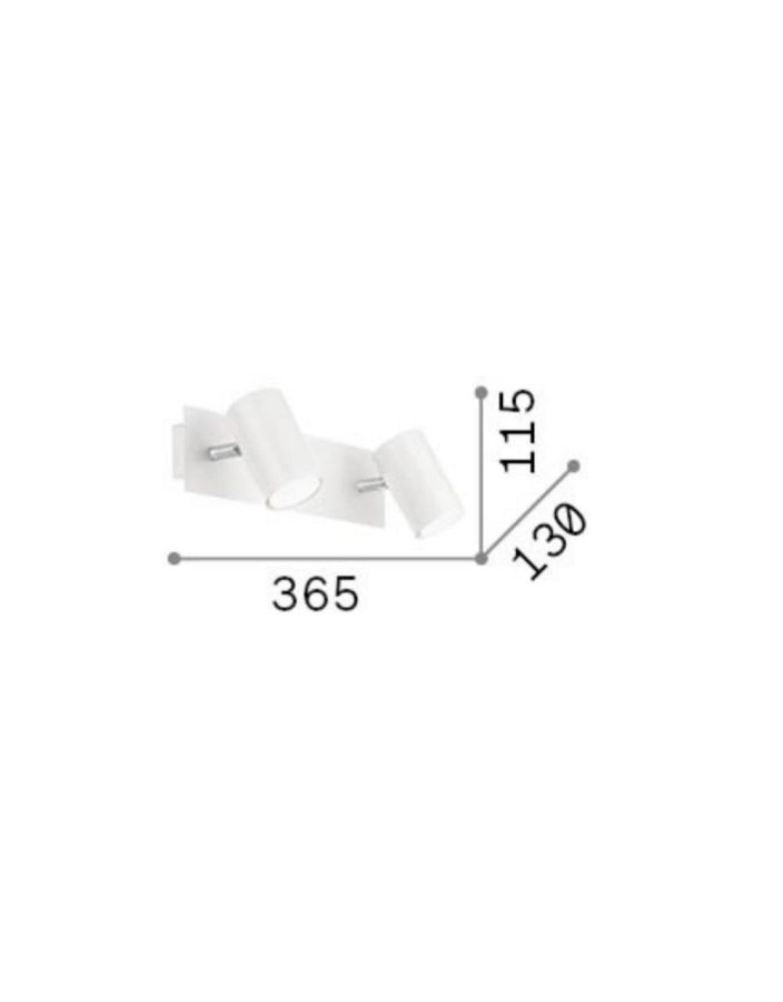 SPOT AP2 BIANCO Ideal Lux 156736