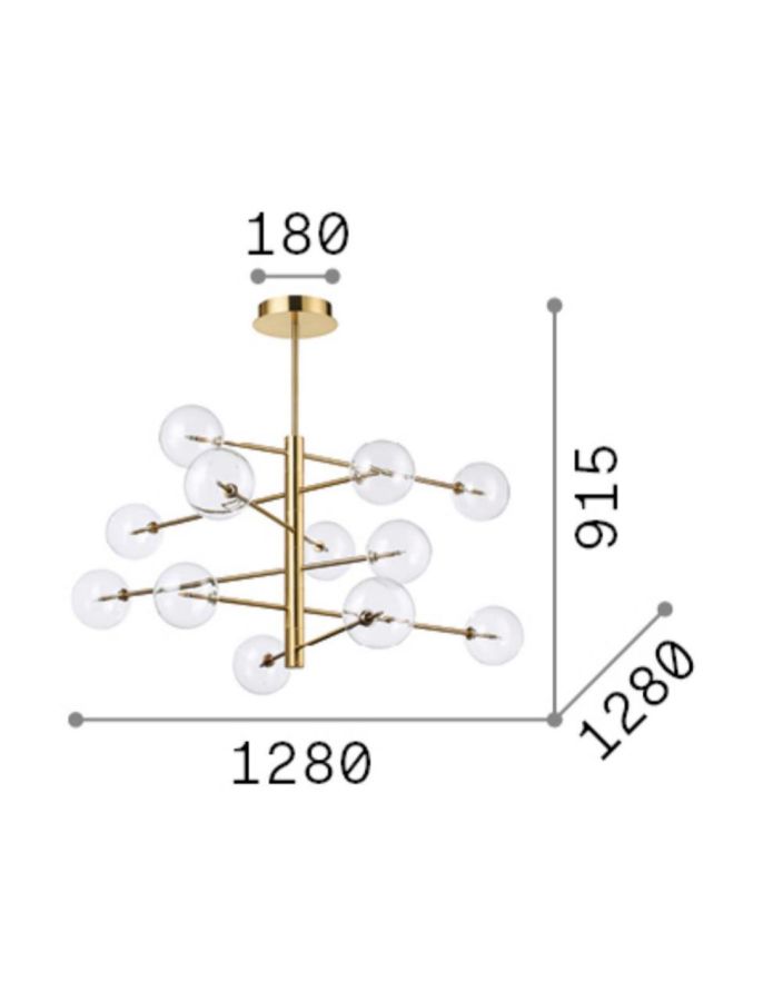 EQUINOXE SP12 OTTONE Ideal Lux 200125