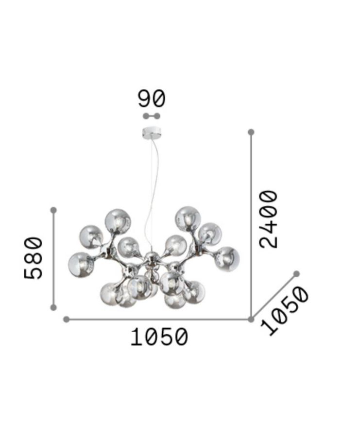 NODI SP15 CROMO Ideal Lux 200491