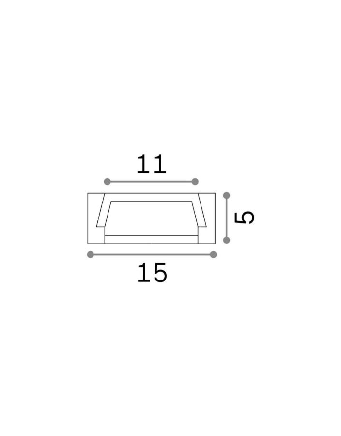 SLOT SUR D15xD5 2000 mm WH Ideal Lux 203089