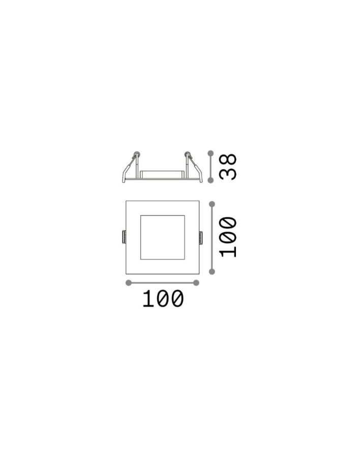 DYNAMIC FRAME SQUARE WH Ideal Lux 208725