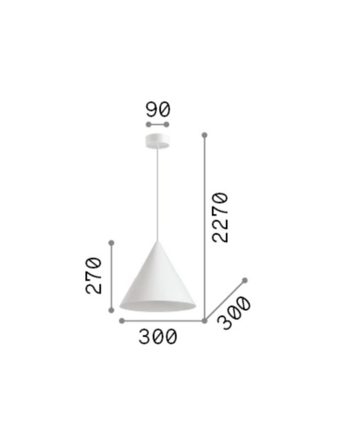 A-LINE SP1 D30 NERO Ideal Lux 232744