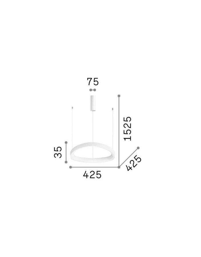 GEMINI SP D042 ON-OFF OTTONE 3000K Ideal Lux 247243