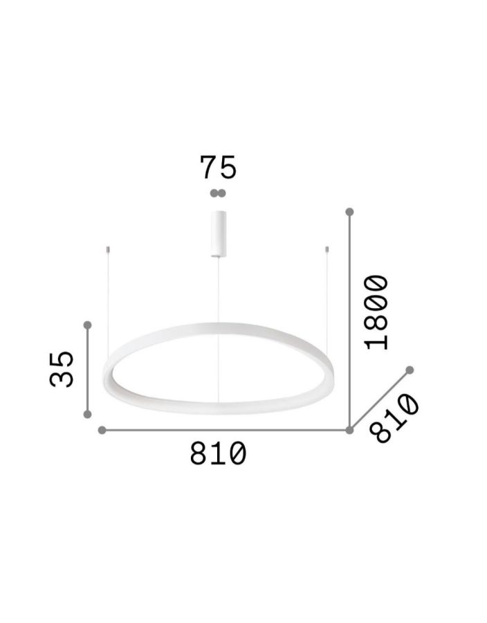 GEMINI SP D081 ON-OFF NERO 3000K Ideal Lux 247281